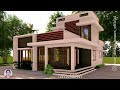 small contemporary house design 1300 sqft 2 bhk by anju kadju