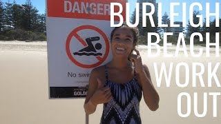 Burleigh Beach Workout | run, swim, body surf