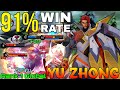 91% Win Rate Yu Zhong Aggressive Monster - Top 1 Global Yu Zhong by Zeratu - Mobile Legends