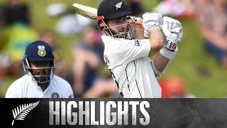 Williamson and Taylor Give NZ Lead | FULL HIGHLIGHTS | BLACKCAPS v India | 1st Test - Day 2, 2020