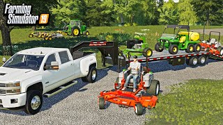MOWING OVERGROWN LAWNS! (MOWING ROLEPLAY) | FARMING SIMULATOR 2019