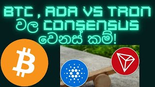 BTC , ADA vs TRON වල කොන්සෙන්සස් මැකනිසම් වෙනස් කම්! Subscribe for Advanced crypto knowledge!