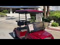 Ruby Red Bentley Golf Cart Virtual Test Drive