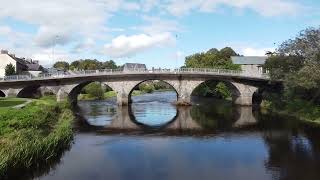 Thomastown, Co. Kilkenny, Ireland. Drone footage.