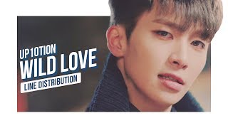 UP10TION - WILD LOVE Line Distribution (Color Coded)