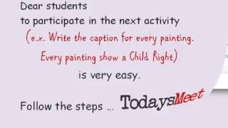 Instructions for the todaysmeet