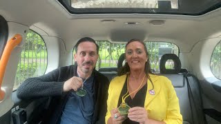 Dale taxi driver meets Tony taxi driver and (Taxi badge holder inventor) #Cabbiez