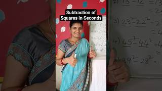 Speed maths For Banks | subtraction of squares #viralmaths #viral #shorts #kaavaalaa