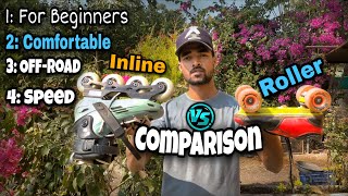 Roller skate vs Inline skate Comparison//In 4 Points