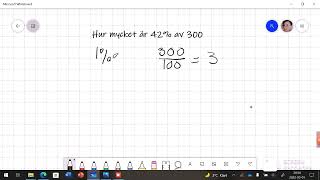 räkna ut 1 procent av 300