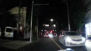 夜の柴又街道 工事中（車載動画）東京都葛飾区