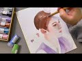 gilsang oriental painting review drawing han so hee in hanbok of 100 days my prince