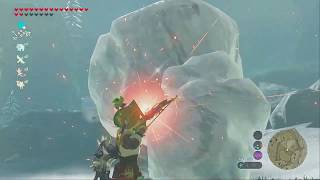 【ゼルダの伝説 BotW】ミニチャレンジ「ブリザー谷のガチロック」 // [Legend of Zelda: BotW] Face the Frost Talus (Coldsnap Hollow)