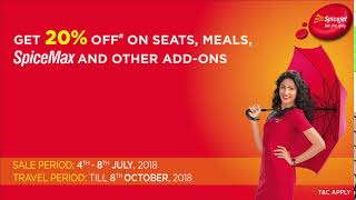 SpiceJet presents Mega Monsoon Sale