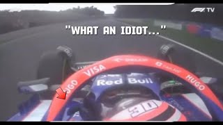 Lawson Gives Sergio Perez Middle Finger While Passing Him Mexico GP