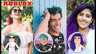 Imitando Youtubers En Roblox Imitando A Amara Que Linda - all youtubers in roblox