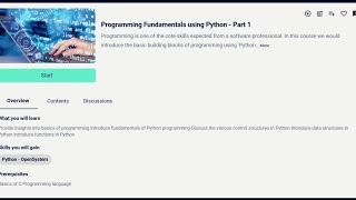 Programming fundamental using Python - Part 1 Answers for Infosys spring bored #coding