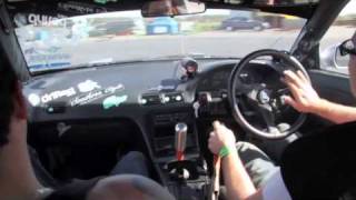 DWYB Santa Pod - 06/04/2011 - in car drift footage