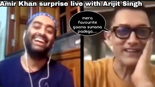 Arijit Singh special surprise live with Amir Khan , singing Ae dil hai mushkil on amir khan request