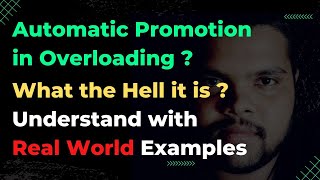 #19 Automatic Promotion in Overloading | Why do we need | Overloading | OOPS #java #oops
