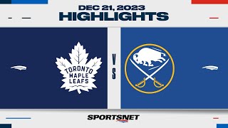 NHL Highlights | Maple Leafs vs. Sabres - December 21, 2023