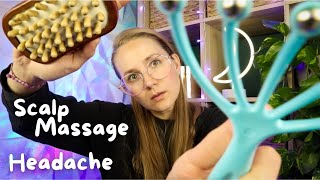 ASMR Realistic Scalp Massage for Headaches (+ Layered Sounds) 💆