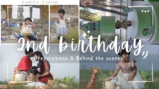 2nd Birthday preparations \u0026 Behind the scenes | ZABIYA IS TWO | #subscribe #ziyapetals #birthday