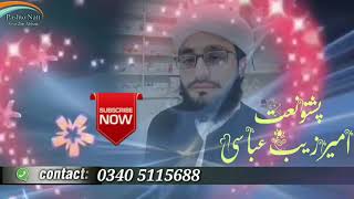 دہ مدینی نبی سلطانہ جانانہ زما.. نعت پہ آواز دہ امیر زیب عباسی  Amir zeb Abbasi pashto natt 2019