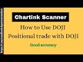 How To Use DOJI Candlestick Patterns Scanned by Chartink