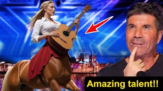 Master of magician talent shocks appears the judges with half horse wins Golden