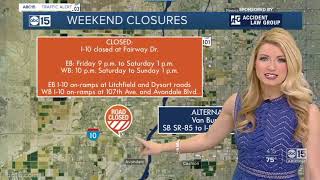 Weekend construction: 5 freeway closures to know about