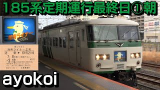 さよなら185系定期運行最終日①湘南ライナー朝