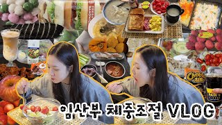 (sub)[임산부VLOG]22주차 임산부 체중조절 브이로그, 임산부 식단, 자궁수축, 체중변화 기록