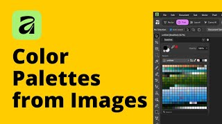 How to Extract Colors from Images and Create Color Palette Inside Swatches in Affinity 3