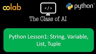 Python Lesson1: String, Variable, List, Tuple