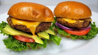 vegetarian/vegan chickpeas burger|  recipe