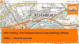 Free Ordnance Survey route planning software - 1 - Overview