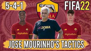 Recreate Jose Mourinho's AS Roma 5-4-1 Tactics in FIFA 22 | Custom Tactics Explained