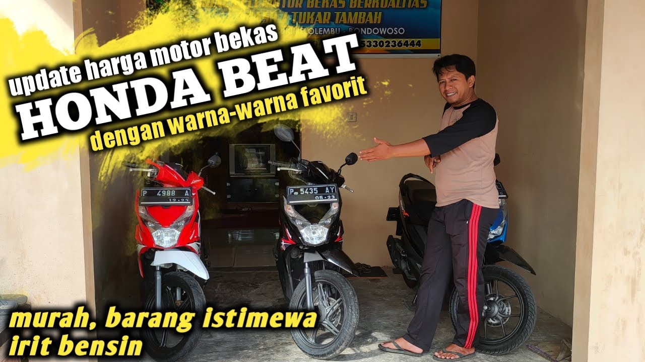 UPDATE HARGA MOTOR BEKAS!! HONDA BEAT STOK READY || HARGA MURAH, BARANG ...