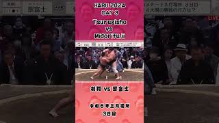 Tsurugisho 剣翔 vs Midorifuji  翠富士 - Haru 2024 Day 3 令和６年三月場所 3日目 #sumo #相撲 #大相撲