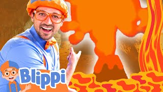 Blippi Goes Inside a Volcano to Explore Science! | Blippi - Learn Colors and Science