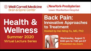 Back Pain - Innovative Approaches to Treatment