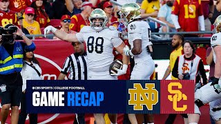 No. 5 Notre Dame HANDLES USC, cementing CFP spot | Game Recap