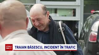 Traian Băsescu a provocat un accident rutier în Capitală. Fostul președinte a ajuns la poliție