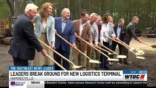 Hardeeville leaders break ground on new logistics terminal