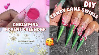 MODELONES 2024 ADVENT CALENDAR UNBOXING 🎁 ACRYLIC OMBRE + DIY PEPPERMINT 3D SWIRLS