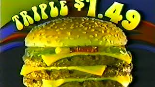 Burger King (3-Pack Burger) Commercial (2001)