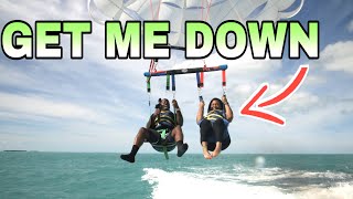 SURPRISE TRIP TO MIAMI AND OUR FIRST TIME PARASAILING EVER!!