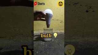 Simple Science Experiments | Glowing Bulb From Salt Water #shorts #viral #trending #experiment