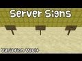 Minecraft Bukkit Plugin - Server Signs - Add commands to signs with a simple command